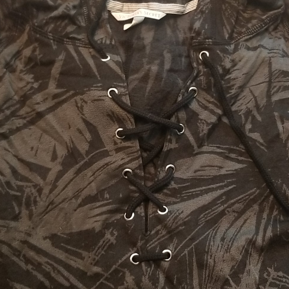 Victoria's Secret Poncho Lace up Hoodie Cover - Picture 5 of 7